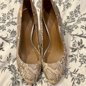Coach Metallic Snake Print Pumps. Size 7.5